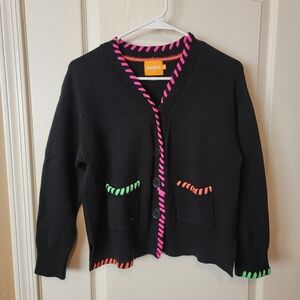 WISPR Parker Plait Silk-Blend Cardigan.